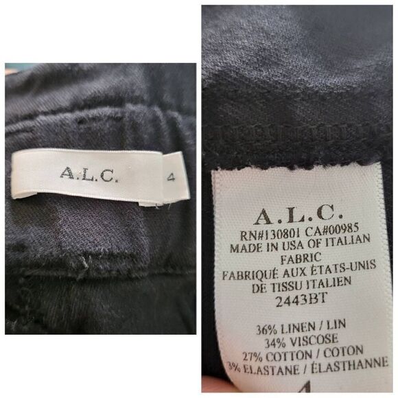 A.L.C High Waisted Cargo Paper Bag Trousers Pants Size - Picture 11 of 12
